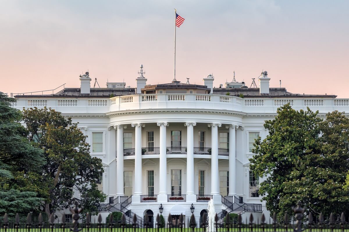 The White House in Washington, D.C. during the summer